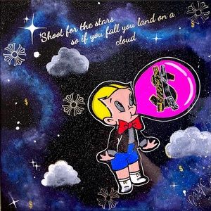 Richie Rich x Bubble Gum Galaxy Original Painting